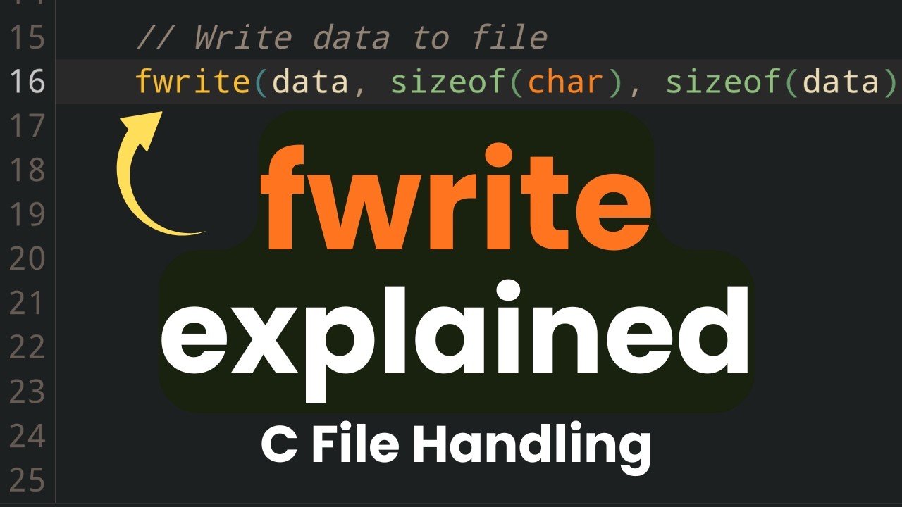 Функция fwrite в C: объяснение | Запись бинарных файлов в языке программирования C (учебное пособ...