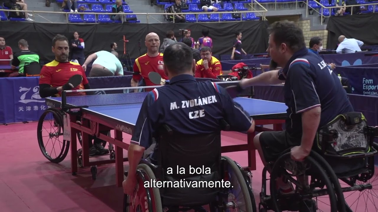 Así es el tenis de mesa paralímpico