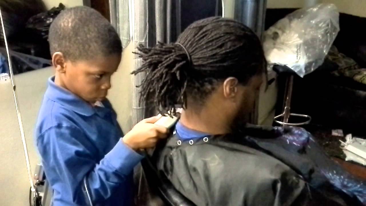 Youngest kid barber ever javari!