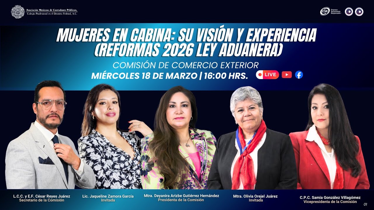 Mujeres en Cabina su Visión y Experiencia (Reformas 2026 Ley Aduanera )