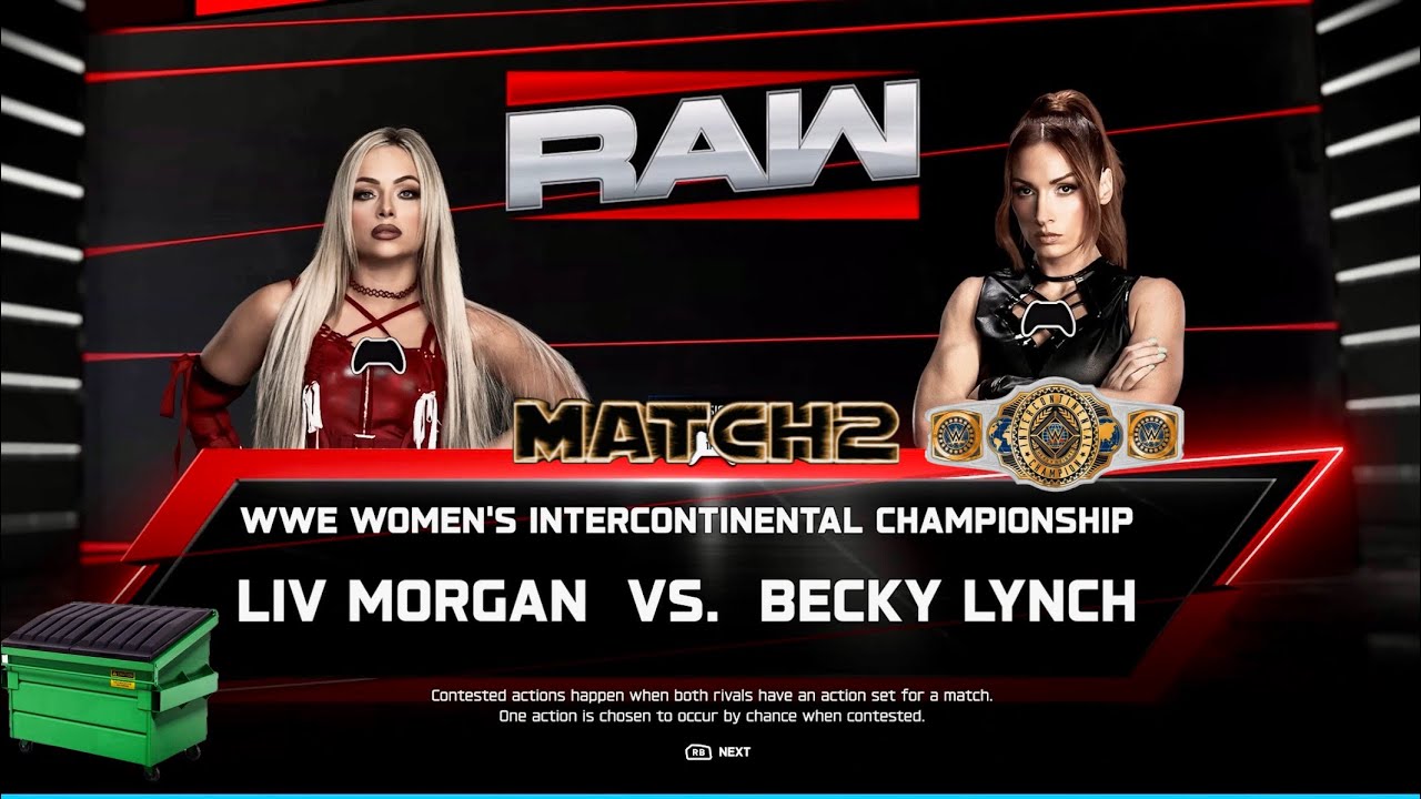 WWE2K26 UNIVERSE💭 RAW May wk1, Liv Morgan vs Becky Lynch🏆 FULL MATCH X|S