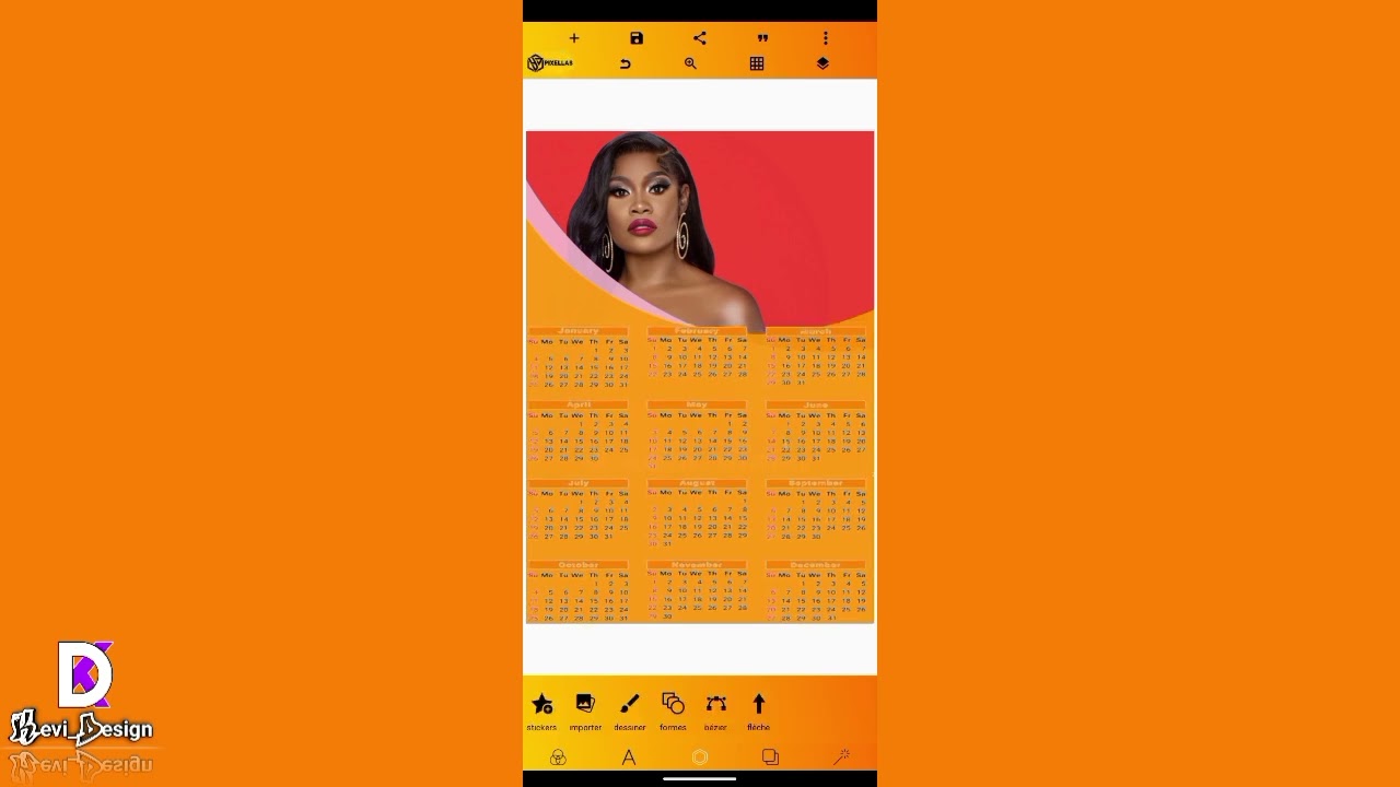 Voici comment cr&eacute;er un calendrier pour l'ann&eacute;e 2026 sur #pixellab