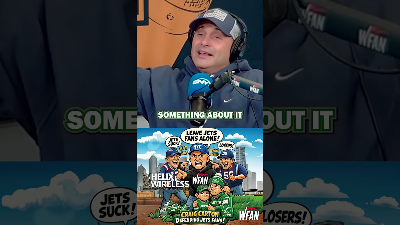 Carton EXPLODES Over Anti-Jets Promo #nfl #jets #wfan