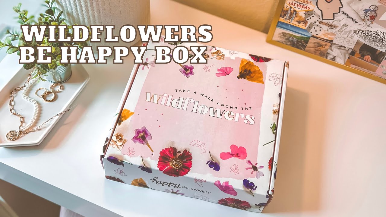 WILDFLOWERS BE HAPPY BOX | HAPPY PLANNER