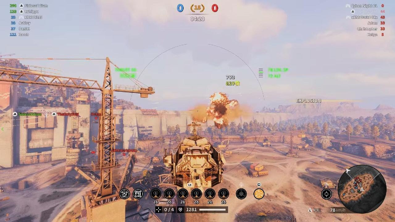 Crossout match 82.  Introducing the Forbidden Moth.  3097 point without taking a single hit