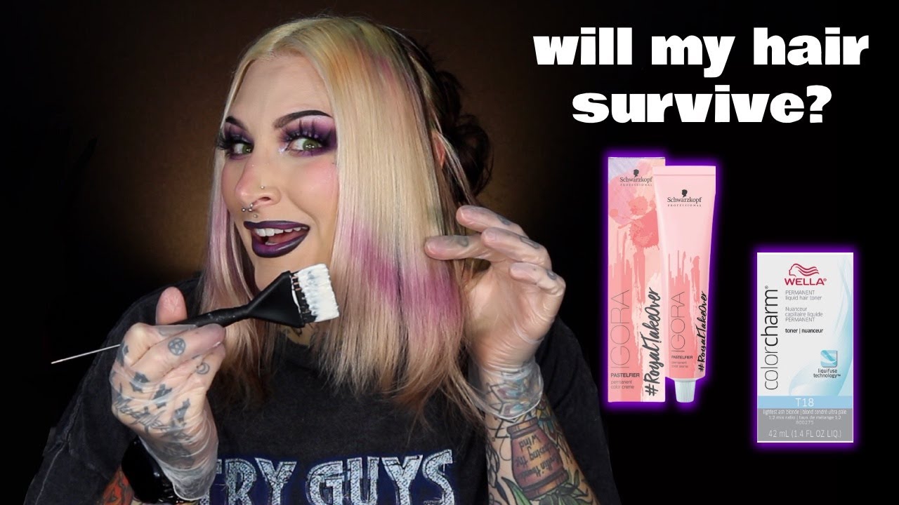 Removing Purple With Permanent Color?! And toning my hair....