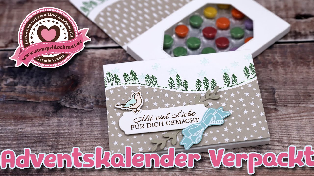 Tutorial: Schokolinsenadventskalenderverpackung mit Stampin' Up!