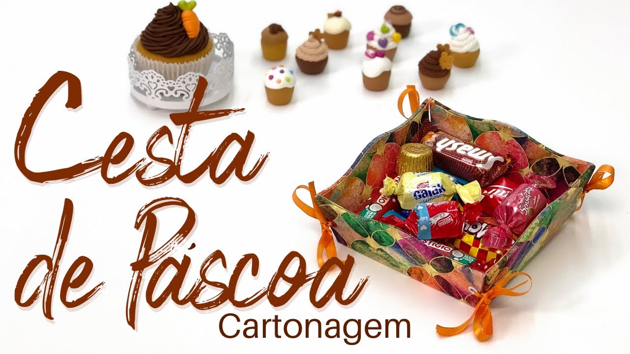 Cesta em Cartonagem Passo a Passo | Páscoa com Avimor Tecidos e Sem Igual Artesanato
