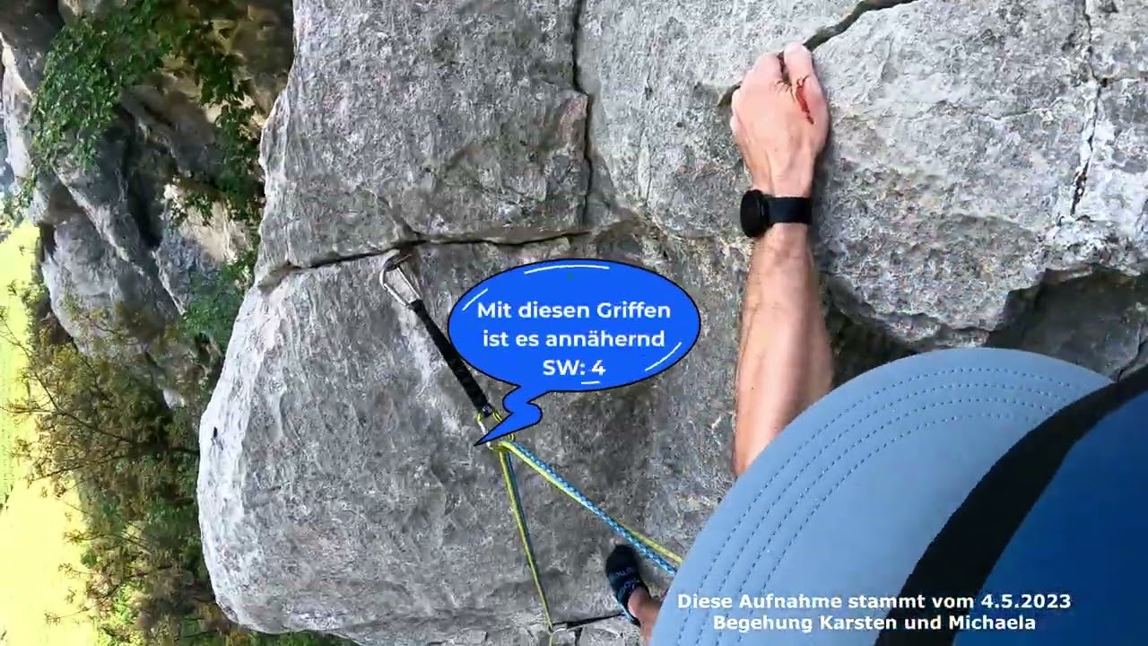 Route Sabina V am Monte Colte in Arco 28.4.2025