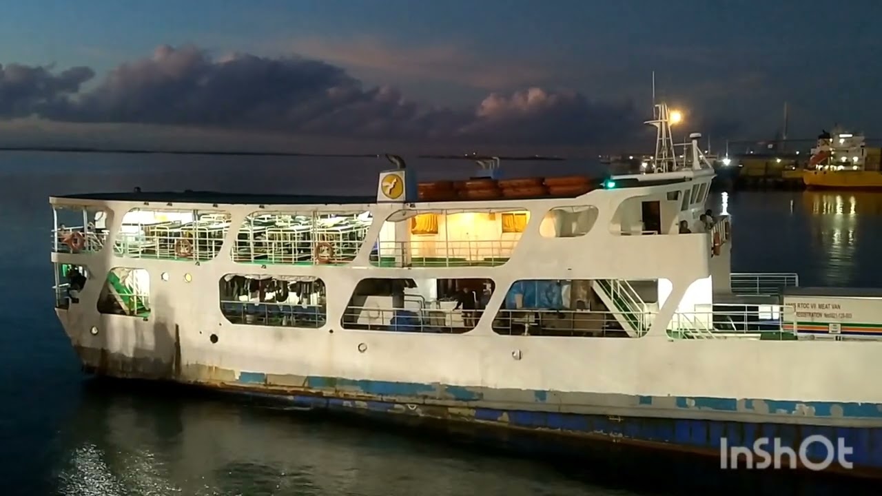 M/v Lady of Angels docking manuever at port of Cebu pier 4 from Bato, Leyte