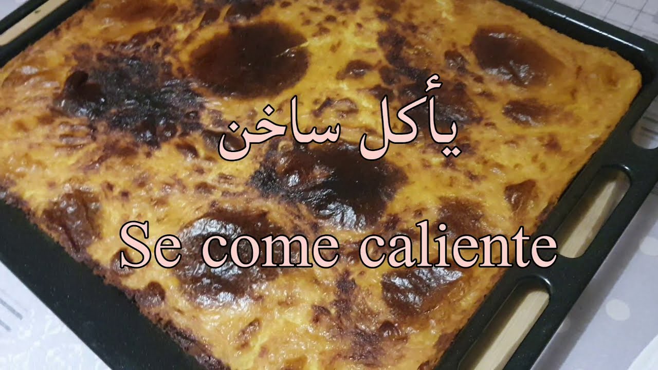 Receta de Kalinti, Calinti, Karan, Pastel de harina de garbanzos/كالينتي, كاران,كالينتيتا