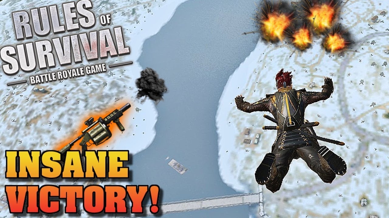 *New* Snow Map Win! *INSANE* (Rules of Survival #50)