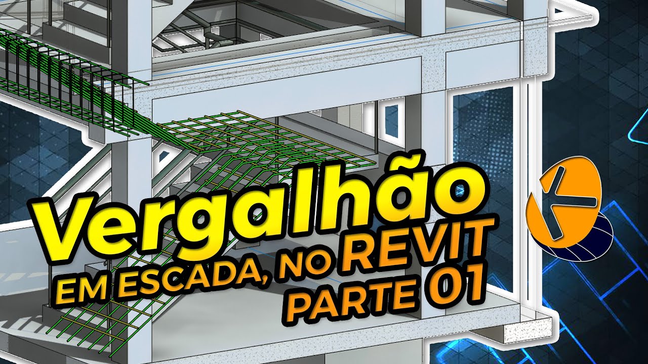 Vergalhões de Escada com Patamar em Estrutura de Concreto Armado, Como Fazer (Armadura no Revit: 05)