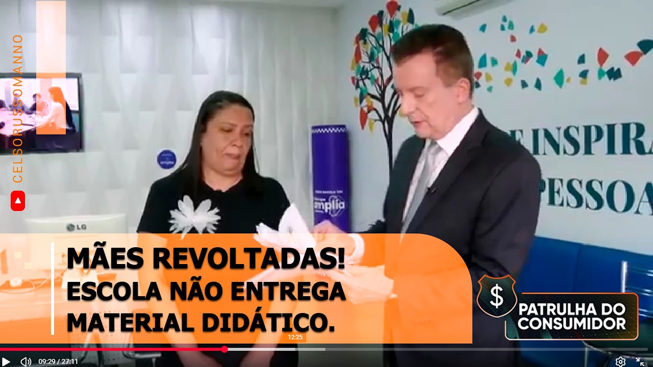 👉 M&Atilde;ES REVOLTADAS! Escola n&atilde;o entrega material did&aacute;tico.