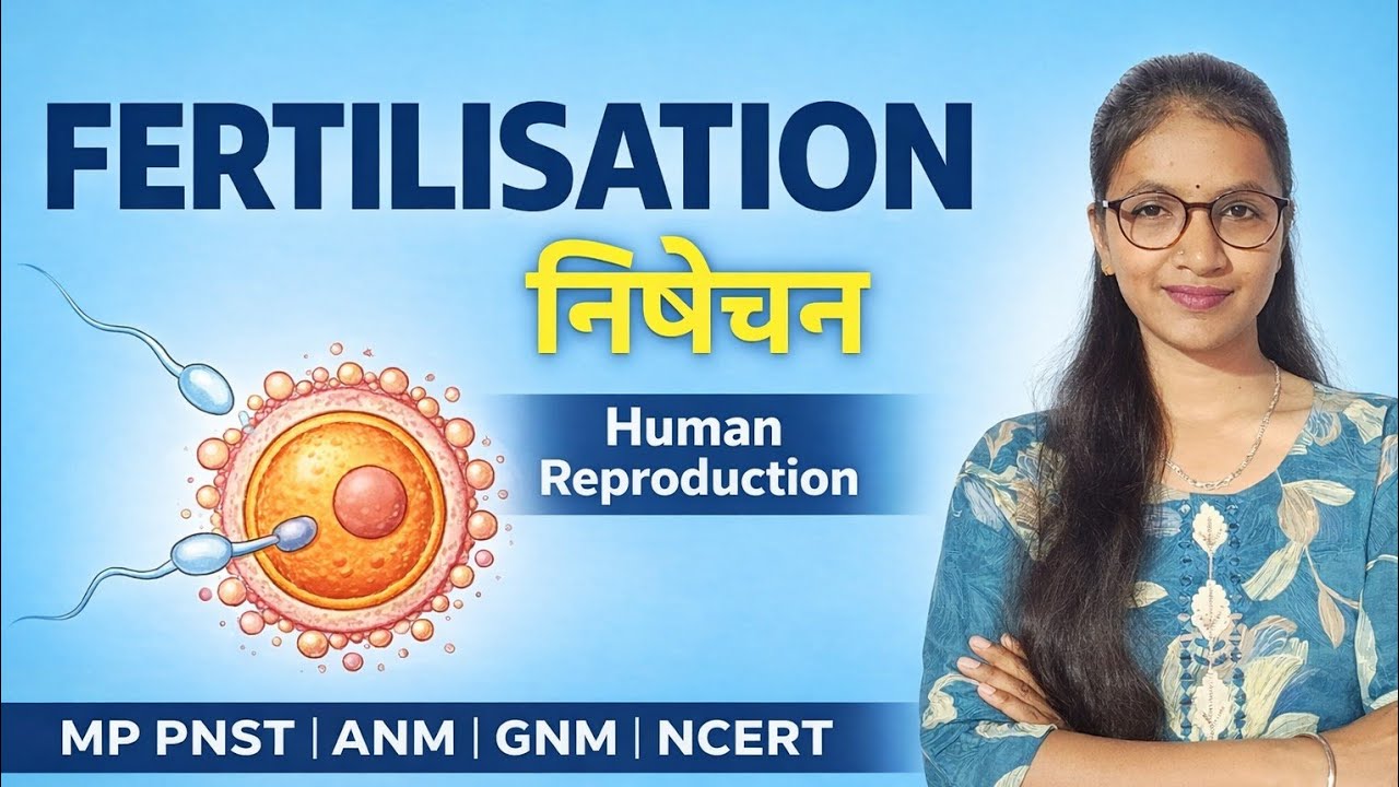 Fertilisation | निषेचन | Human Reproduction | NCERT Class 12 | MP PNST ANM GNM