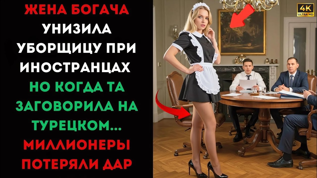 Во время важной сделки уборщица заговорила на турецком — и богачи потеряли дар речи