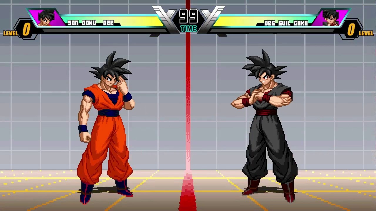 Son Goku (DBZ) vs New DBS Evil Goku | Classic Hero vs Modern Darkness | Jump Force Mugen V6