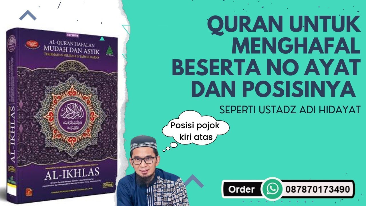 Quran Hafalan Al Ikhlas Metode Rabbani - Hafal Quran Beserta No Ayat dan Posisinya (Part 2)