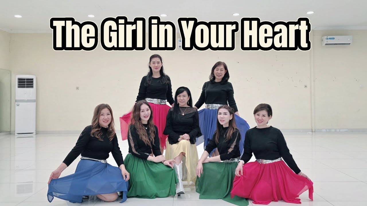 The Girl In Your Heart Line Dance | New Choreo | by Julita Chia (INA)| Beginner