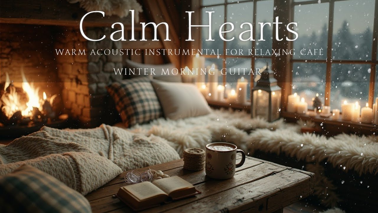 Warm Acoustic Guitar Instrumental for Cozy Snow Day | Study, Sleep & Stress Relief