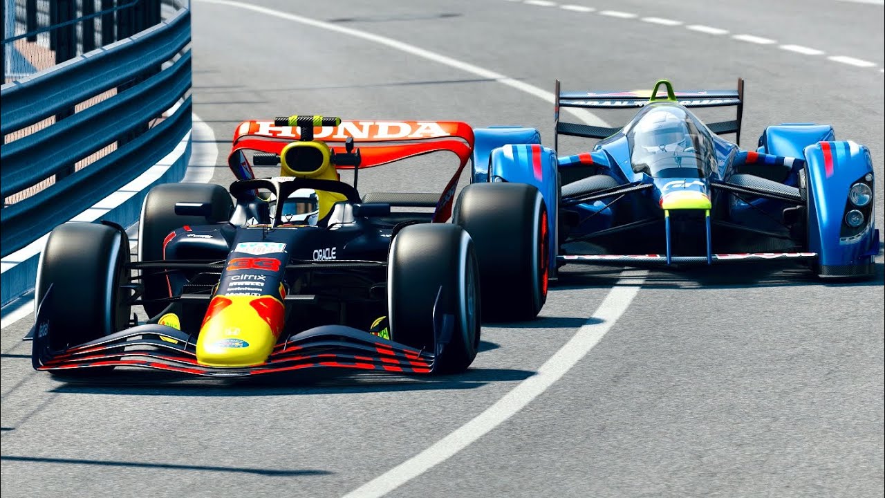 Red Bull F1 2022 vs Red Bull X2010 at Monaco GP