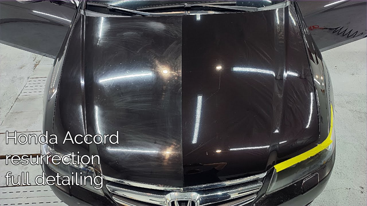 Resurrection - Honda Accord - swirled and faded paint correction & interior deep clean