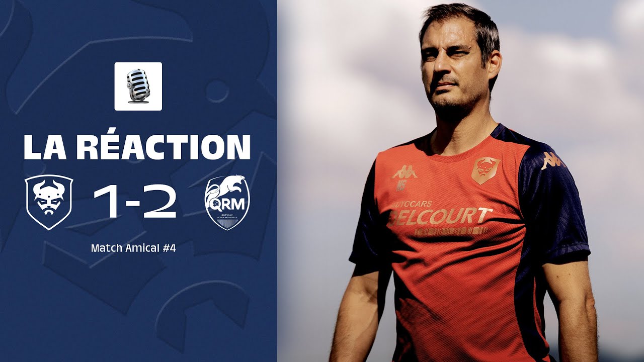 La réaction de Nicolas Seube après SMCaen 1-2 Quevilly RM (match amical du 27 Juillet 2024)