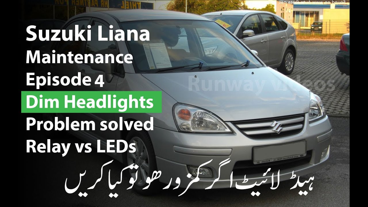 Suzuki Liana Dim Headlights Fix 💡  LEDs vs Relay  Maintenance Ep. 4