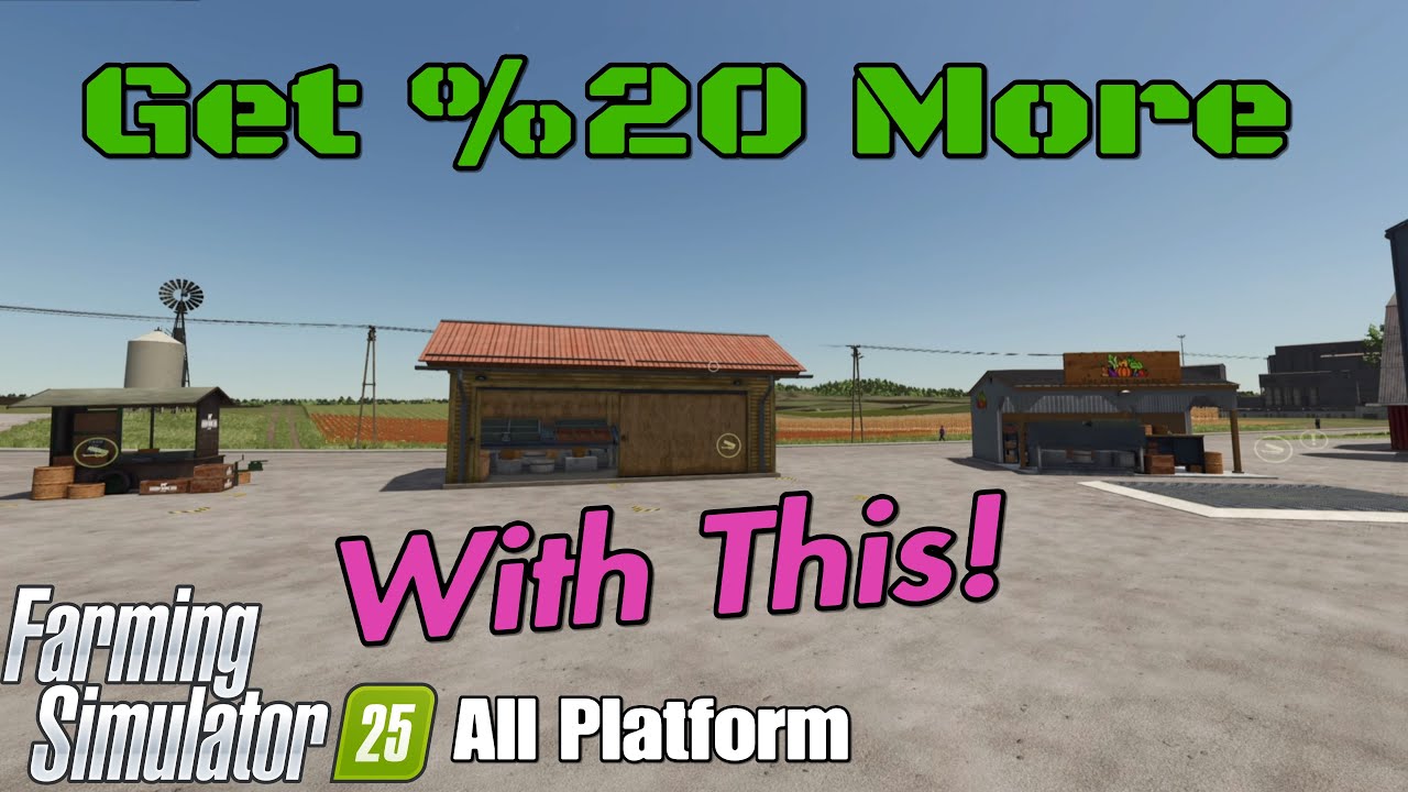 Get a %20 Sell bonus with these sell points ! On FS25
