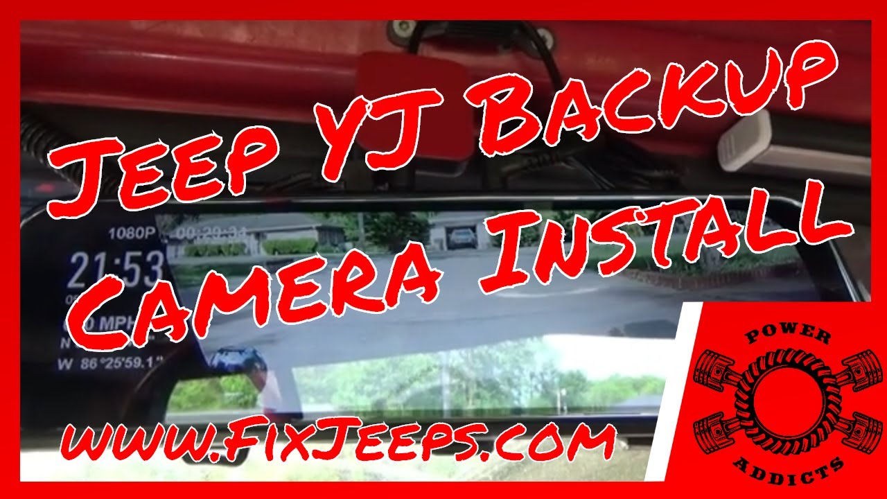 Jeep Wrangler YJ — Установим камеру заднего вида/зеркало. #backupcamera