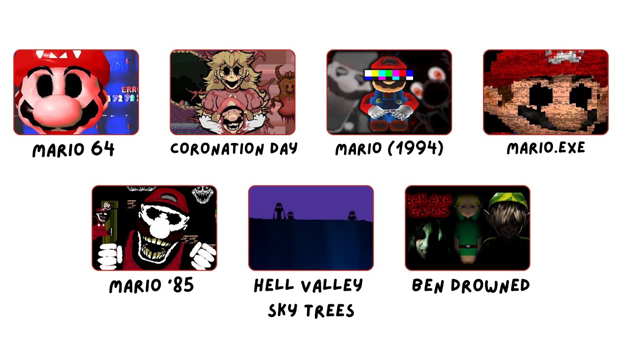 Every Corrupted Mario Game and Theory Explained