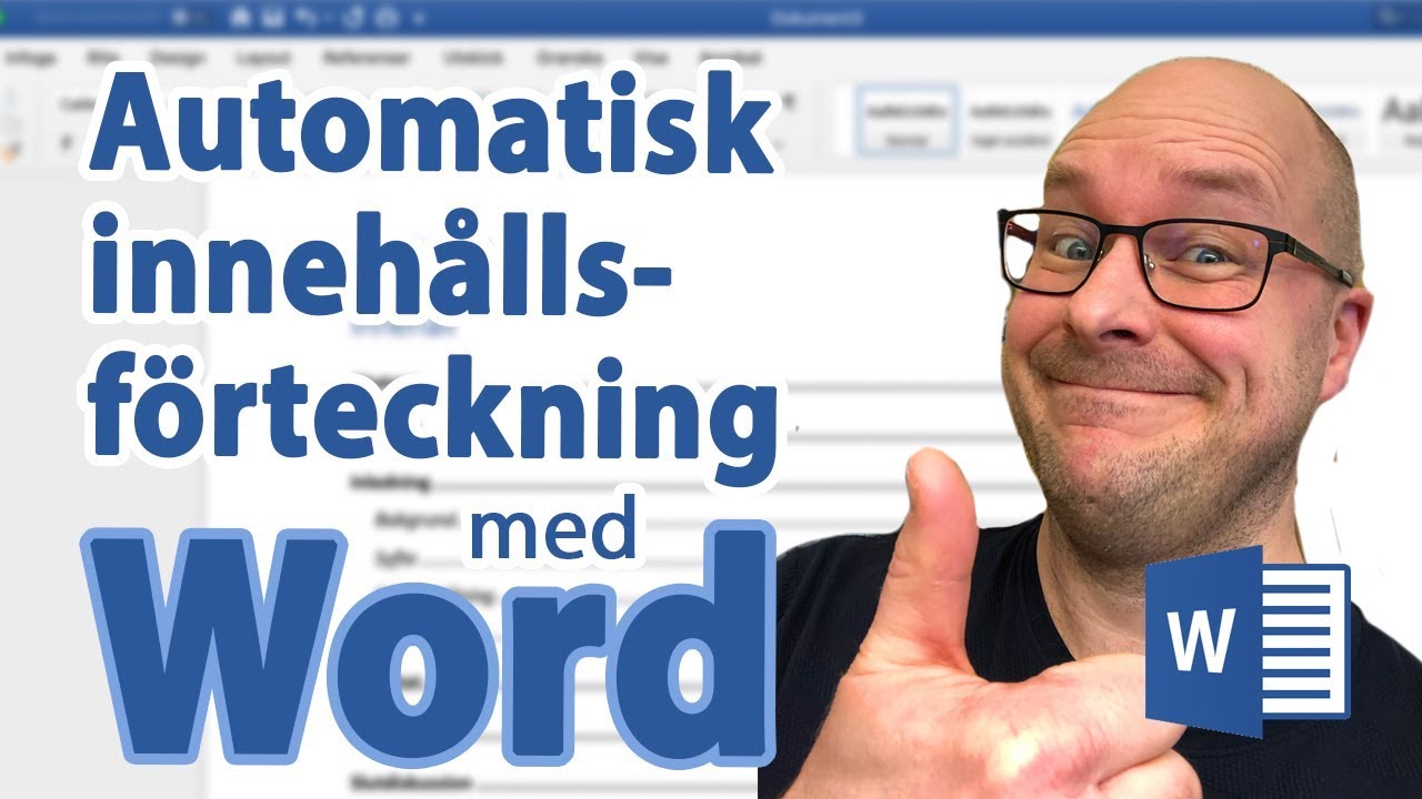 Word - Automatisk innehållsförteckning