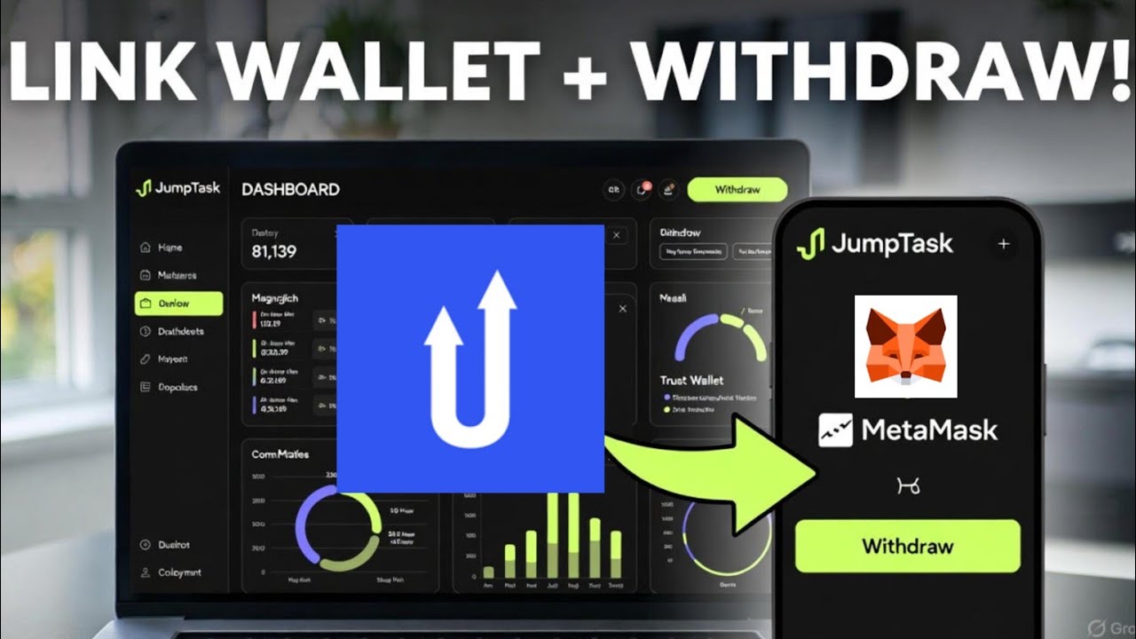 УЧЕБНОЕ ПОСОБИЕ JUMPTASK 2025 | КАК ПРИВЯЗАТЬ КОШЕЛЕК И ВЫВЕСТИ СРЕДСТВА — ПОШАГОВОЕ РУКОВОДСТВО ...