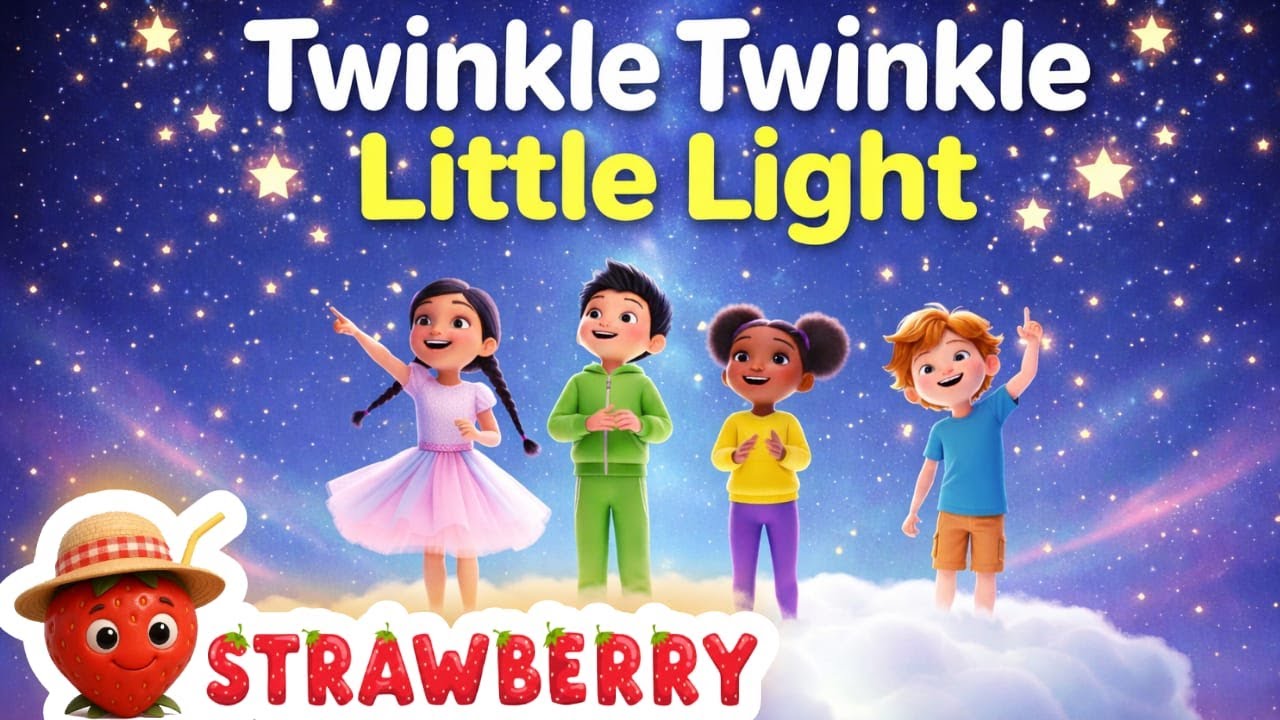 Twinkle Twinkle Little Star Dance Song 🌟 | Kids Action Poem | Nursery Rhyme with Music