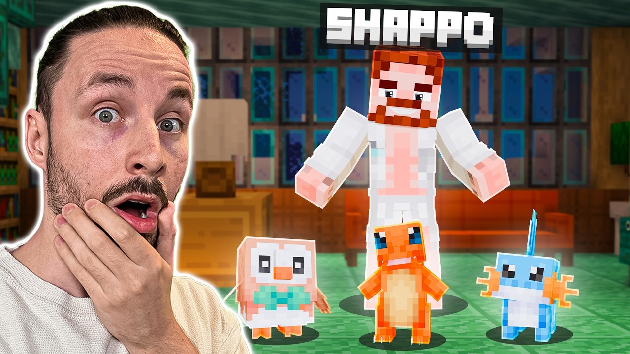 PROFESSOR SHAPPO GIVES US THE STARTERS - Cobblemon SMP Champions #1