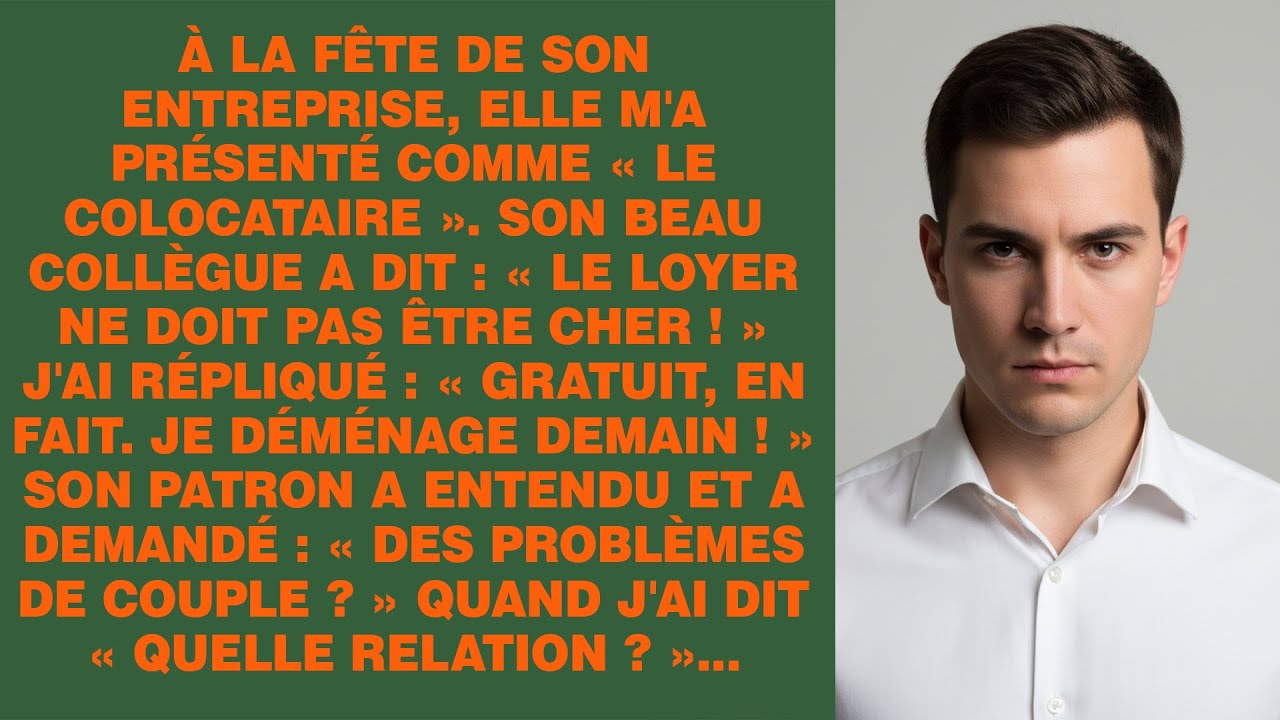 À Sa Fête D'entreprise, Elle M'a Appelé 