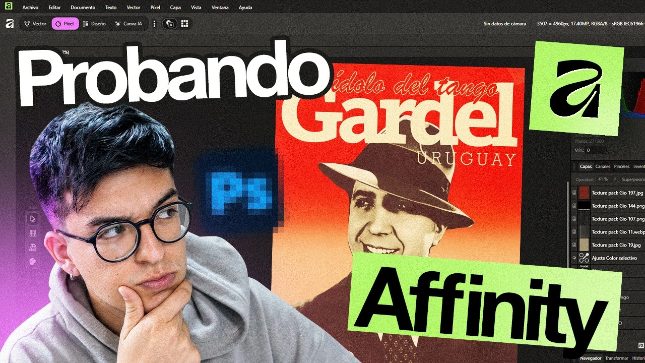 DISEÑADOR DE PHOTOSHOP PRUEBA AFFINITY POR PRIMERA VEZ. Affinity vs Photoshop