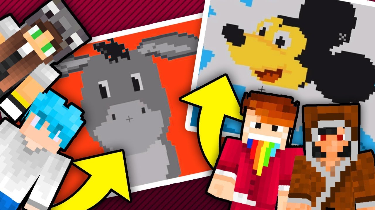 POLSCY YOUTUBERZY VS ZAGRANICZNI! - Minecraft: Pixel Painters