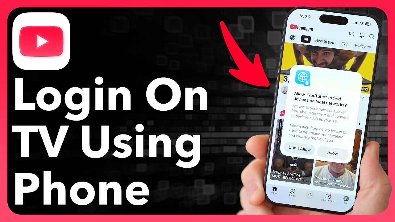 How To Login To YouTube On TV Using Phone