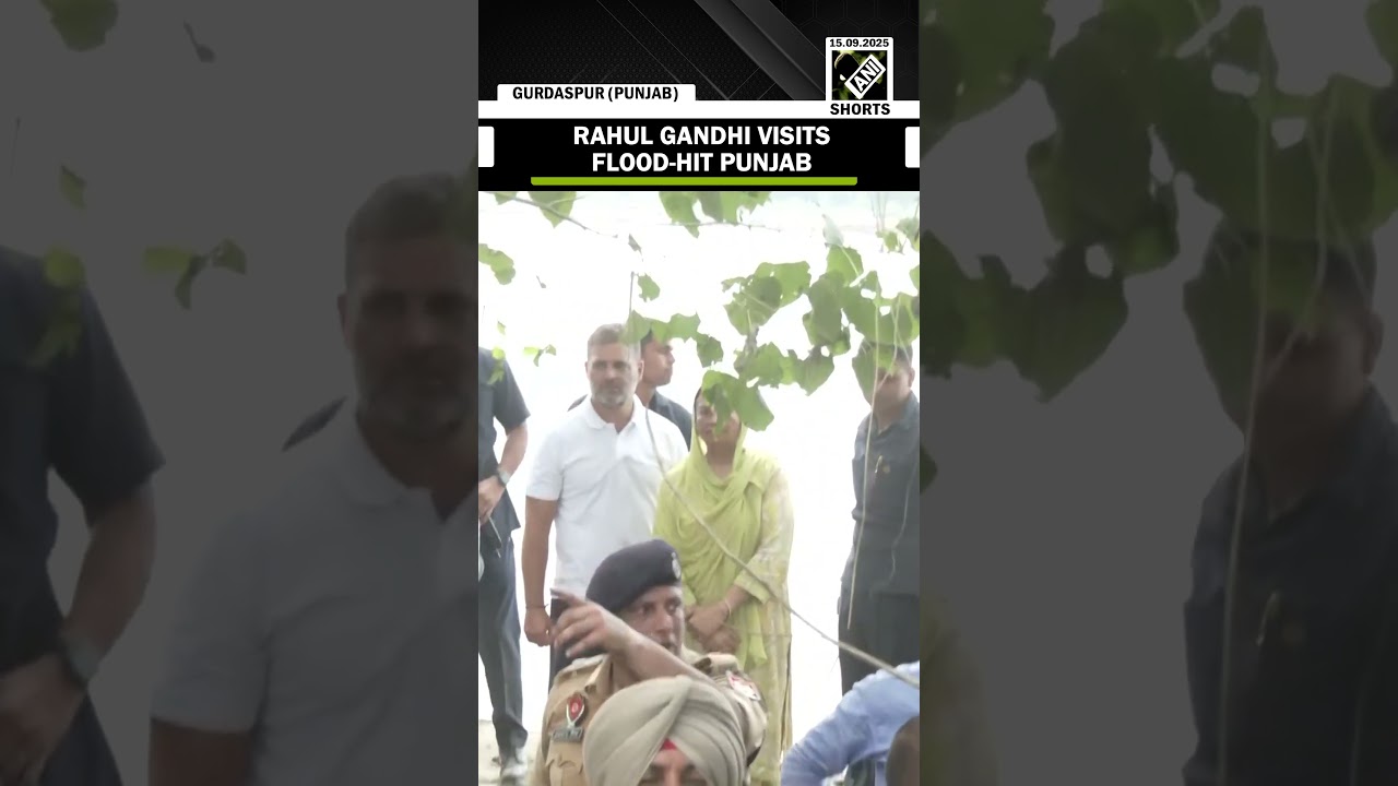 Rahul Gandhi, Punjab Congress Prez Amarinder Singh visit flood-hit Punjab; interact with victims