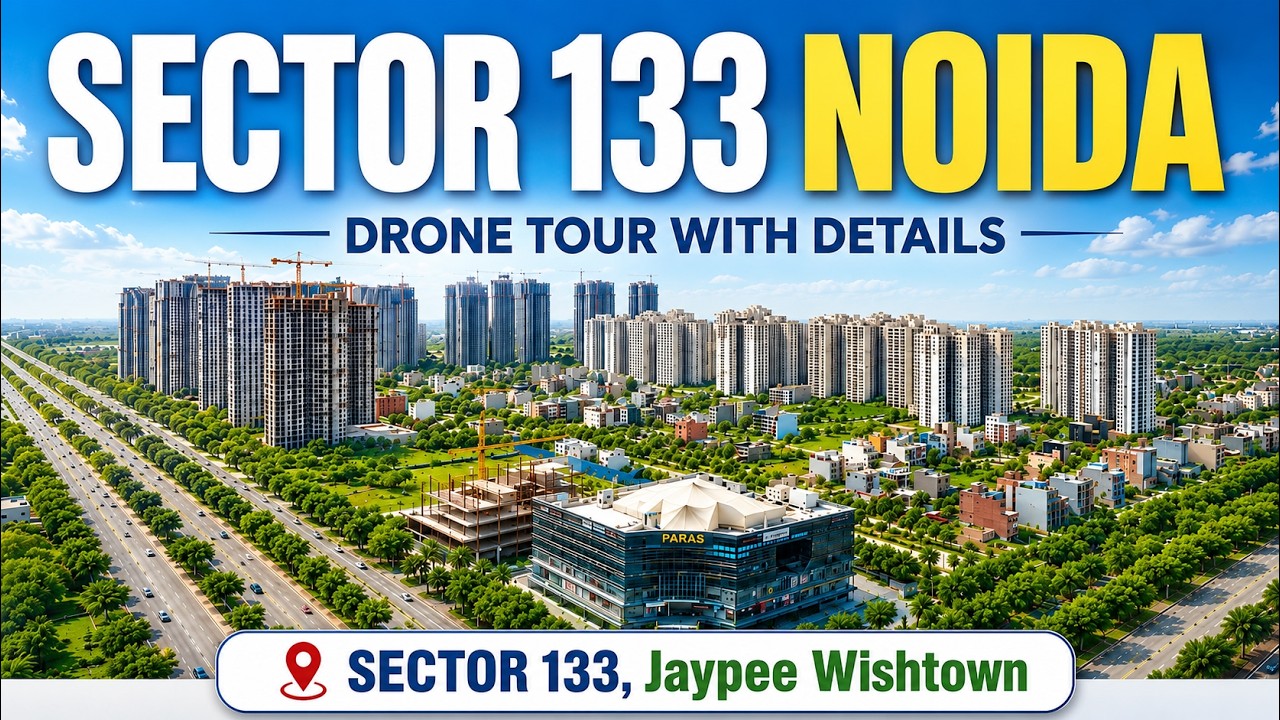 Noida&rsquo;s Most Underrated Sector? | Sector 133 Noida Full Drone Tour | Affordable Flats in Noida