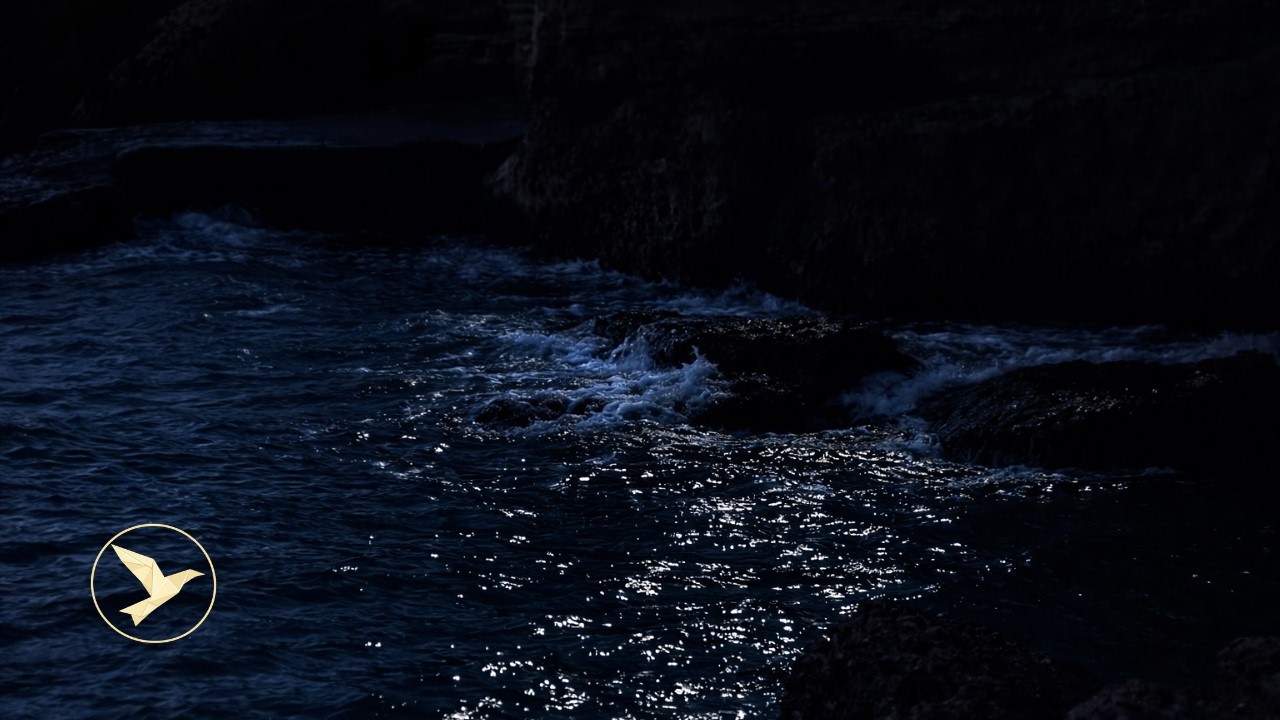 🌊 OCEAN WAVES TO FALL ASLEEP ▶ 10 HOURS REAL MEDITERRANEAN OCEAN SOUND 🌙