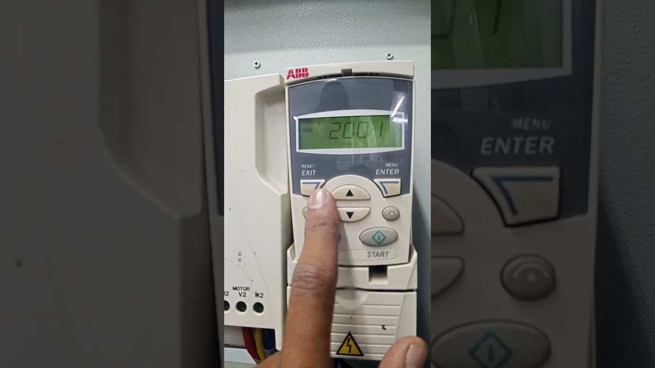 ABB VFD ACS355 speed set