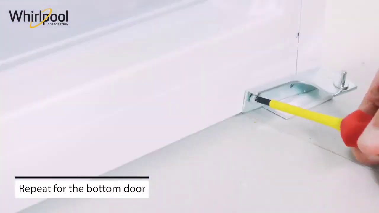 Перенавешивание дверей в встраиваемых холодильниках Whirlpool