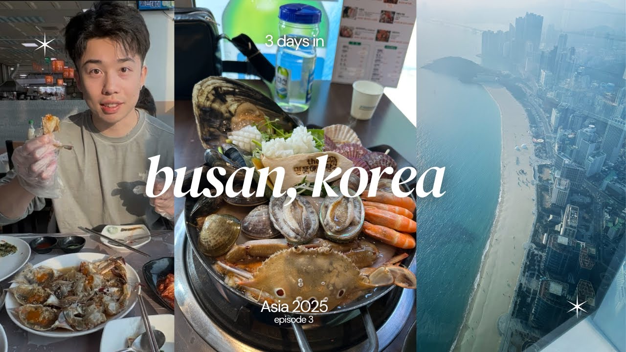 3 days in busan | haeundae beach, busan x the sky, gamcheon, seomyeon | asia 2025 vlog series