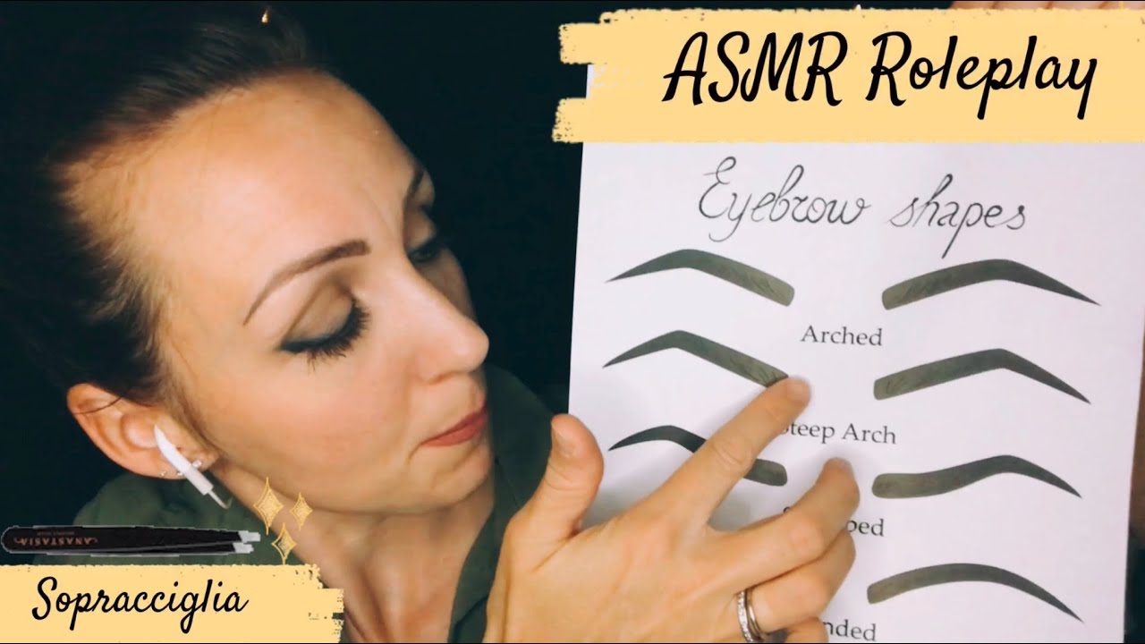 ASMR ROLEPLAY 💆🏻‍♀️ Ti faccio le SOPRACCIGLIA | Doing your eyebrows | Personal Attention | ASMR ITA