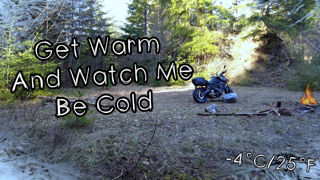 Solo Winter Motorcycle Camping With Tyler!!