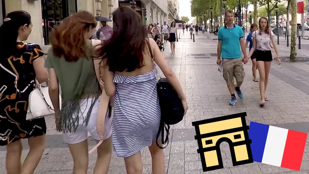 Avenue des Champs-Élysées Paris 2018 Visual Walk Tour in HD (1080p 60fps)