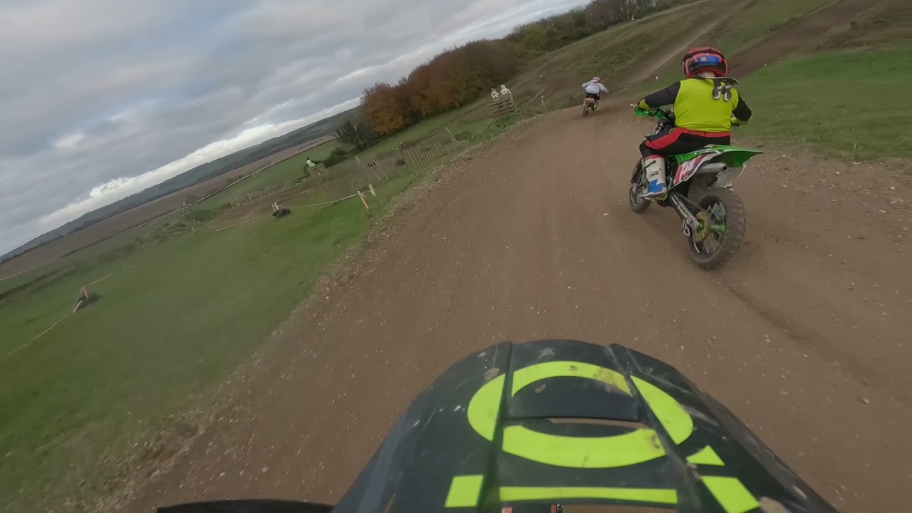 Won race on last corner!🤩 Swanmore mx track PMXC sw&bw nov 2021