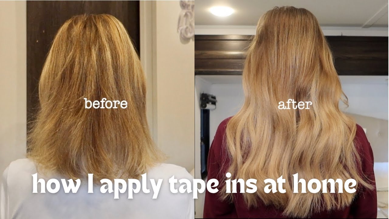 How I Apply Tape In Extensions at Home | VINN HAIR